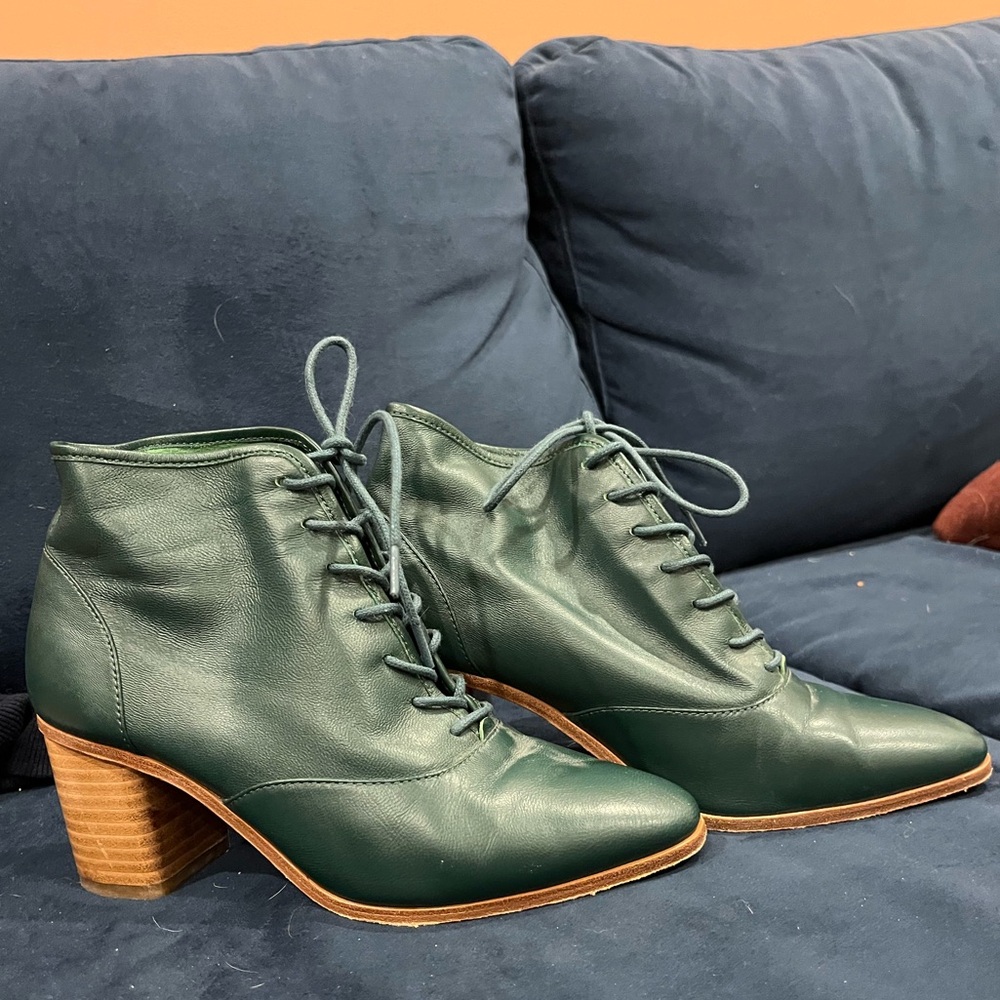 Samantha Pleet sz 36 emerald studio Leather Boots